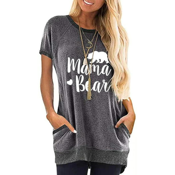 New Women Stylish Short Sleeves O Neck Letter Print Casual T-Shirt Tops Cute 
